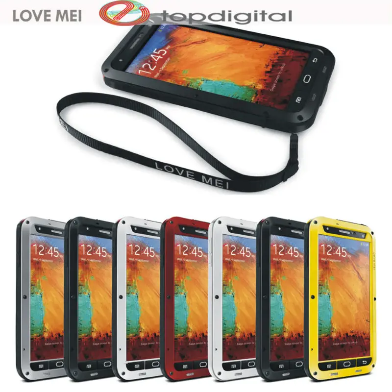 LOVE MEI Shockproof Waterproof Case for Samsung Galaxy Note 3 Note3 ...