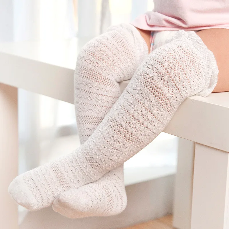 Children Girl Hollows Leg Warmer Stockings Fashion Girls Knee High