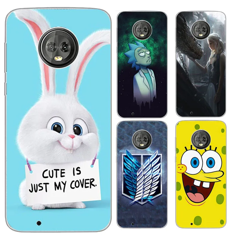 

Case For Motorola Moto G6 Plus Case Coque For Moto G 6 Plus Case Soft Painted Silicoe Back Cover For MotoG6 Plus Fundas Coque