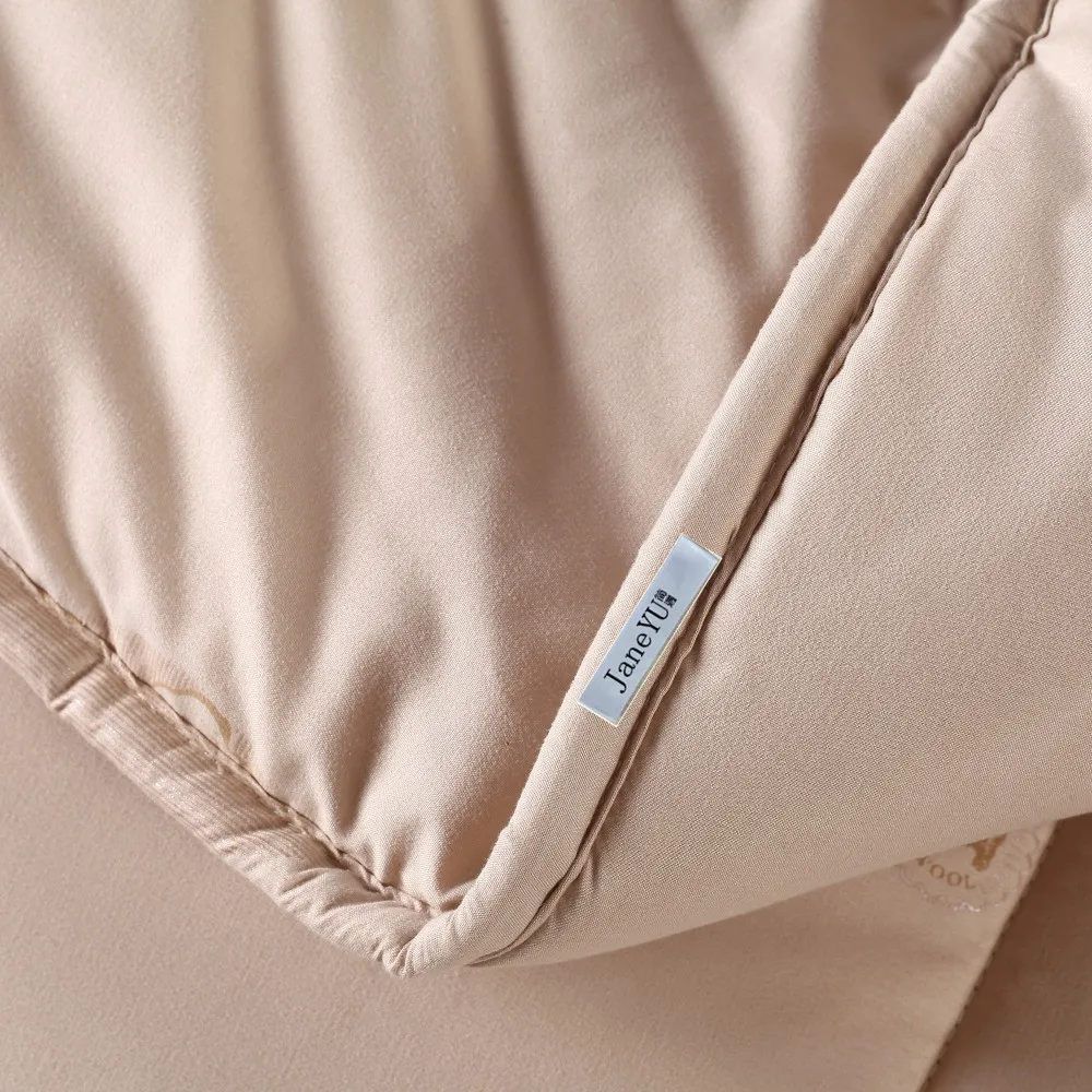 JaneYU Новое одеяло для зимы чистая шерсть Стёганое одеяло постельные принадлежности одеяло/пододеяльник вставка 4 цвета