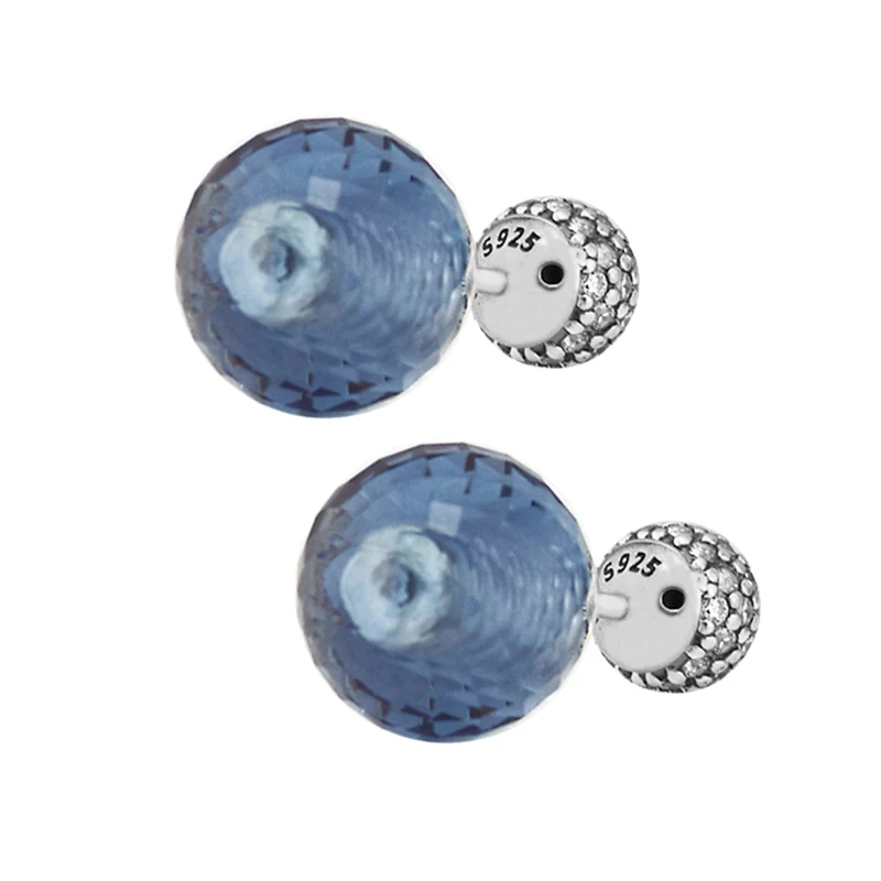 

Earrings For Women Brincos Sterling-Silver-Jewelry Shimmering Earring Silver 925 Brinco Para as Mulheres Oorbellen