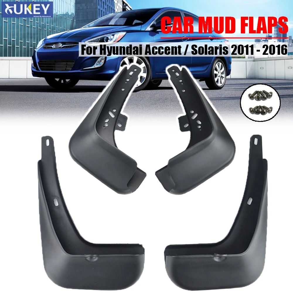 Литые Брызговики OE для Hyundai Accent Solaris 2011 2016 брызговики 2012 2013 2014 2015|flaps splash guards|mud flaps