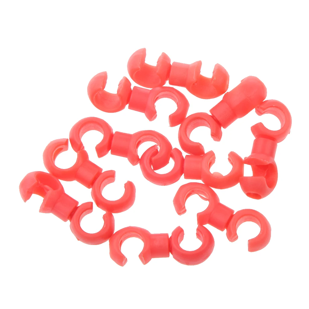 20x Bike Brake Shifting Cable Hose Rotating S Style Buckle Clip Holder Guide Organizer Brake Cable Guide Rotating S-Hook Clips