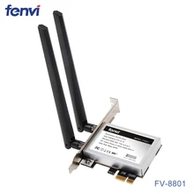 Fenvi беспроводной PCI-E Wifi адаптер двухдиапазонный 867 Мбит/с 802.11ac с Intel 7260 8265 AC Wi-Fi Bluetooth карта для настольного ПК