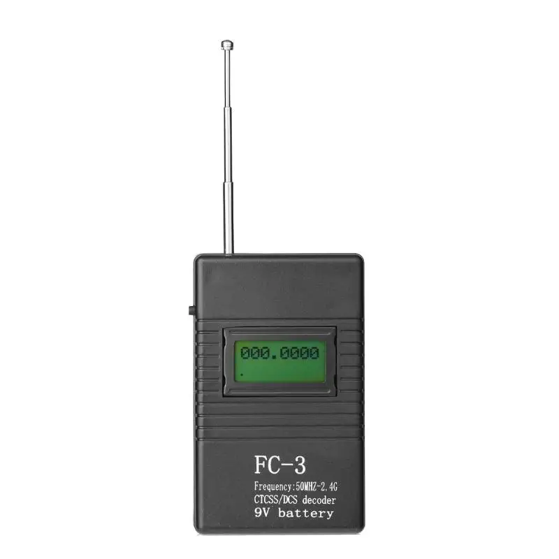 

Portable Handheld Radio Frequency Counter FC-3 LCD Display 50MHz-2.4GHz Digital Frequency Counter Radio Testing Meter