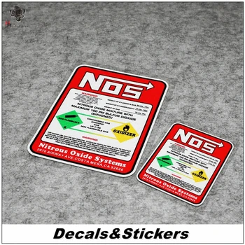 

NO.L095 NOS Nitrous Oxide System Caution 3M Reflective Modified Stickers Car Glass Waterproof Decals Racing Motorcycle