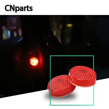

CNparts 2X Car LED Strobe Lamp Warming Light Stickers For Renault Megane 2 Captur Mitsubishi ASX Jeep Wrangler Peugeot 207 508