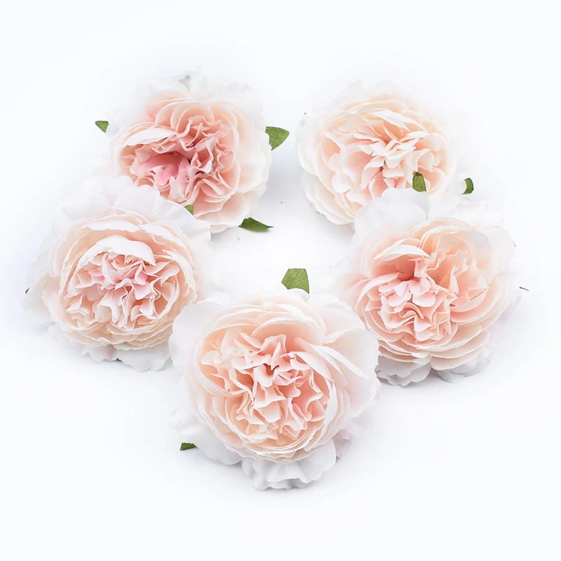 10pcs Silk peony flowers for scrapbook wedding flower wall bridal accessories clearance christmas home decor artificial flowers - Цвет: 3