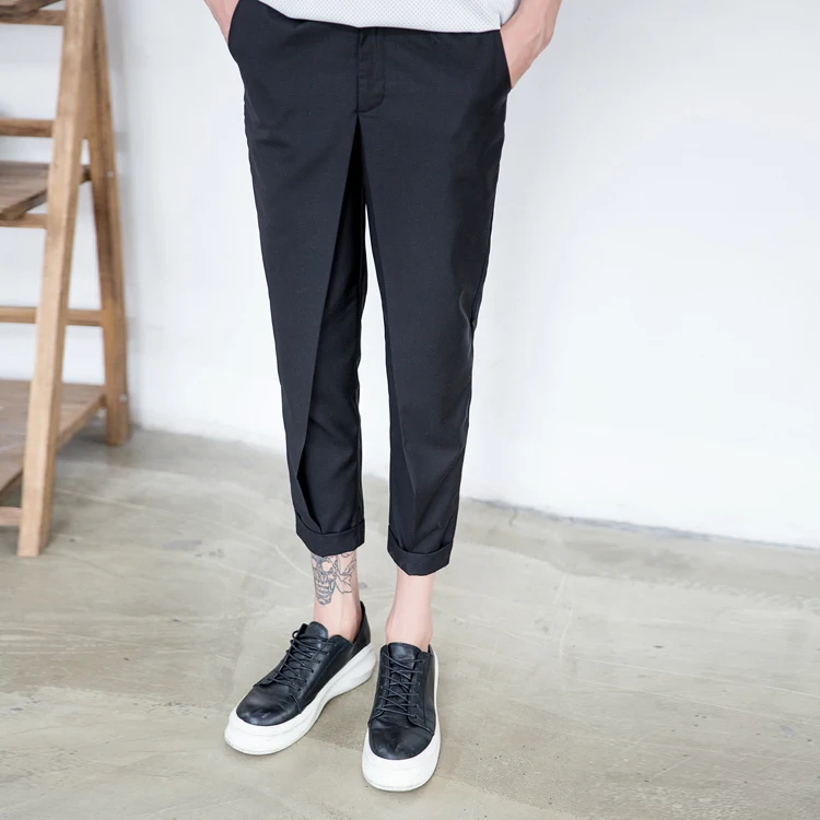 

27-44 New 2019 New Runway Metrosexual fashion slim hypotenuse nine pants fashion plus size leisure pants trousers costumes