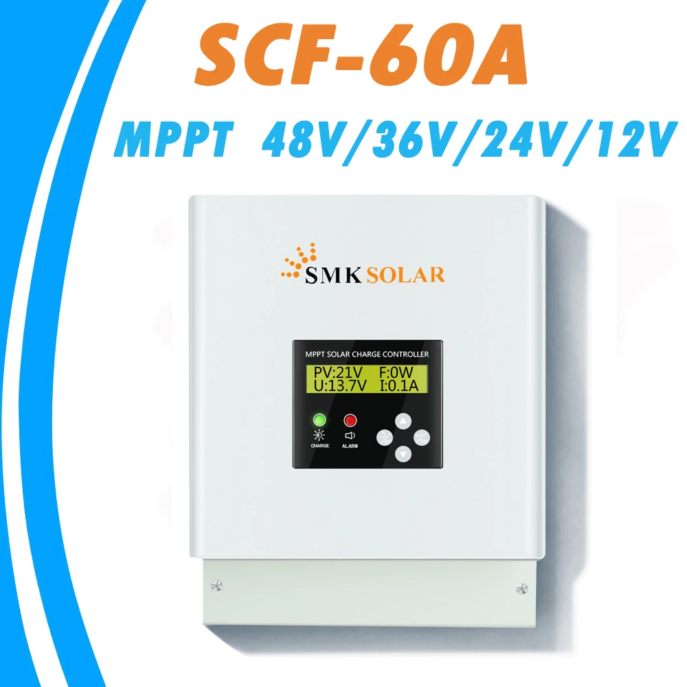 MPPT 60A Solar Charge Controller 48V/36V/24V/12V for Max 150V Solar
