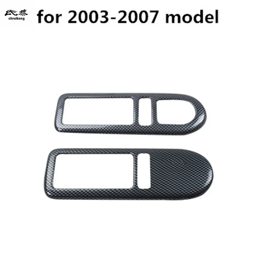 2 шт./лот, наклейка для автомобиля из углеродного волокна ABS, для межкомнатных дверей, рукопожатие, декоративная крышка для 2003-2012 Volkswagen VW Beetle - Название цвета: for 2003-2007 model