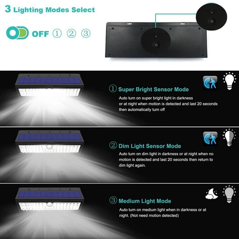 Солнечный светильник 118 светодиодный PIR датчик движения светильник s Открытый водонепроницаемый Солнечный садовый светильник power Luces Solares Para Exterior Potentes