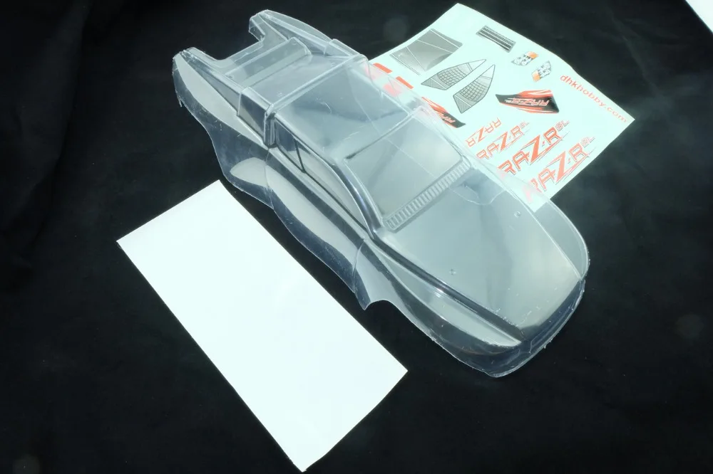 

DHK 8132-002C Raz-R 1/10 4WD Clear body for buggy 8132 (PVC with window cutout and body decals)