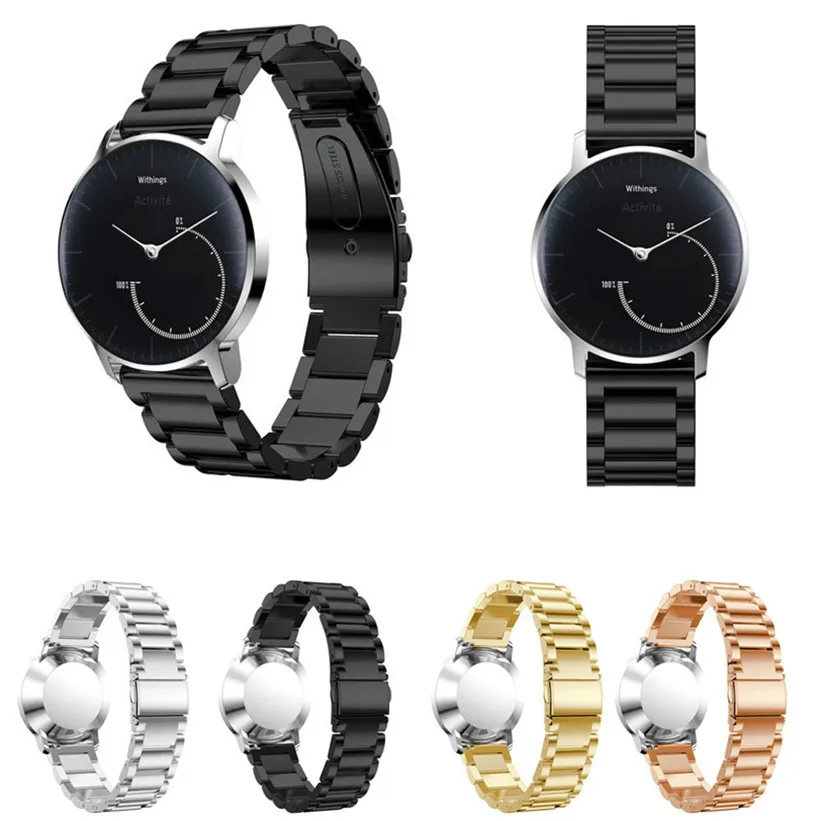 

Delicate Hot high quality Stainless Steel Bracelet Smart Watch Band Strap For Withings Activite steel Correa de reloj Nov25