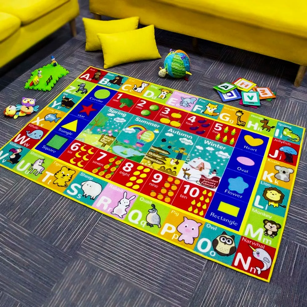 

Baby Kids ABC Alphabet Educational Learning Area Rug Carpet