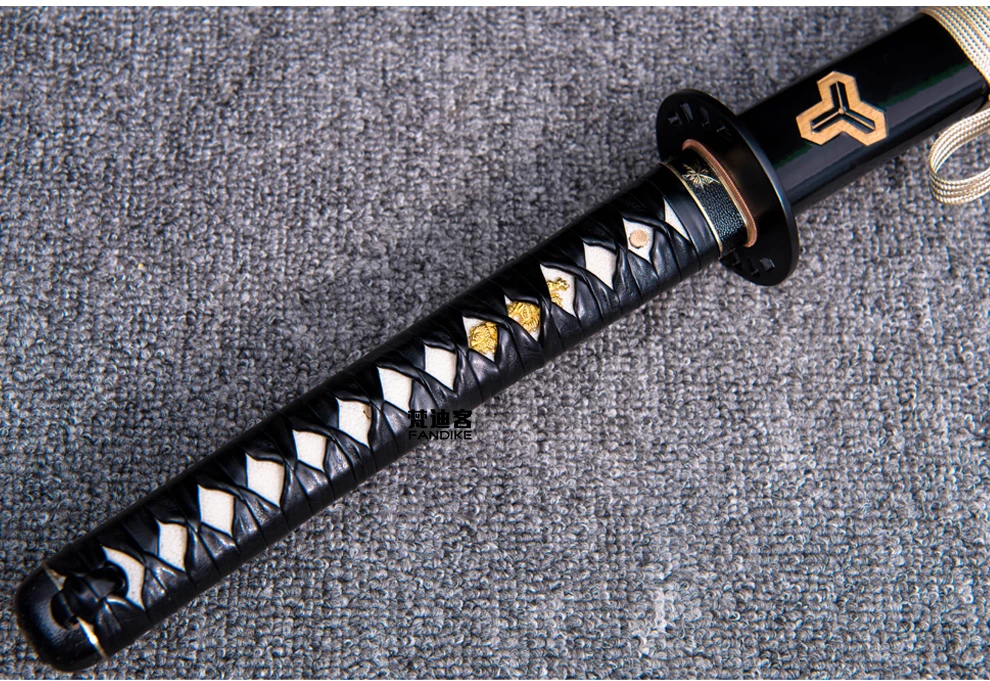 1095 Carbon Steel Japanese Samurai Katana Sword Kill Bill Saya Clay Tempered Japanese Katana Samurai sword Clay Tempered