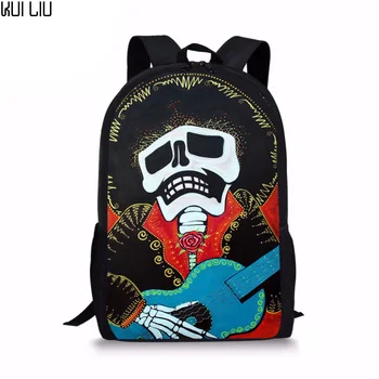 

Customized Cool Skull 3D Cartoon Printing Women's Backpack Men Shoulder Backpacks Teens Boys Girl Funny Rucksack Casual Mochilas