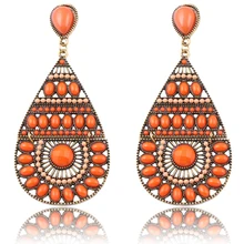 Если я Этнические Бусы Серьги Винтаж бохо стиль красочные богемные нанизанные бисером серьги ювелирные изделия для женщин серьги с фианитом Umode подарки Вечерние