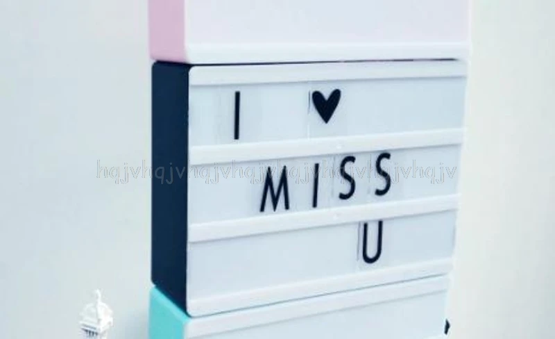 

Romantic Christmas Gifts Lightbox DIY Cute Free Combination Cinematic Light Box With Letters and LED Light Luminous Box JUL06