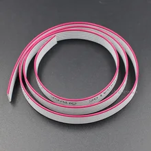 Hellotronics 10 м/лот Премиум стандарт 1,27 мм Шаг 6 контактов серый плоский шлейф в цветах радуги провода