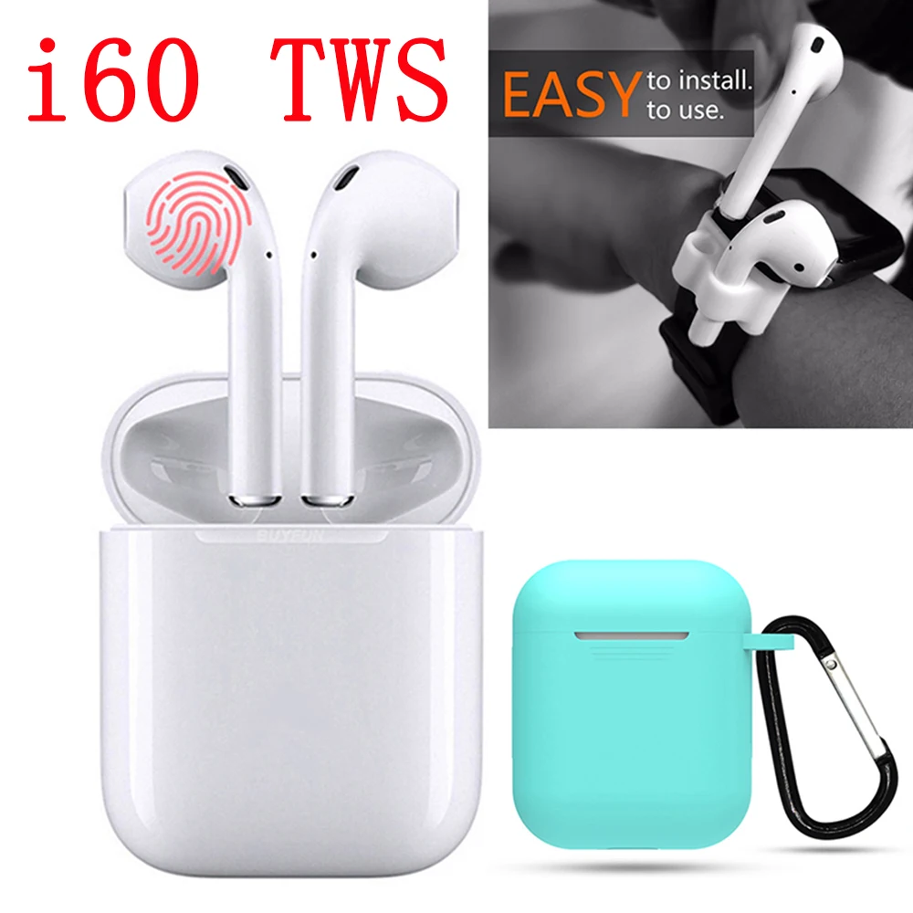 

I60 TWS Tap Key PK W1 Chip 1:1 POP UP Bluetooth 5.0 Wireless Earphone Earbuds With QI Wireless Charging Headset VS i30 i10tws