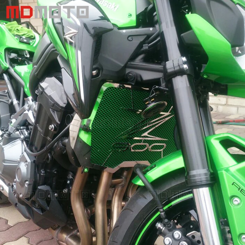Защита радиатора мотоцикла для Kawasaki z900 решетка двигателя радиатор из нержавеющей стали защитная рамка Защитная крышка