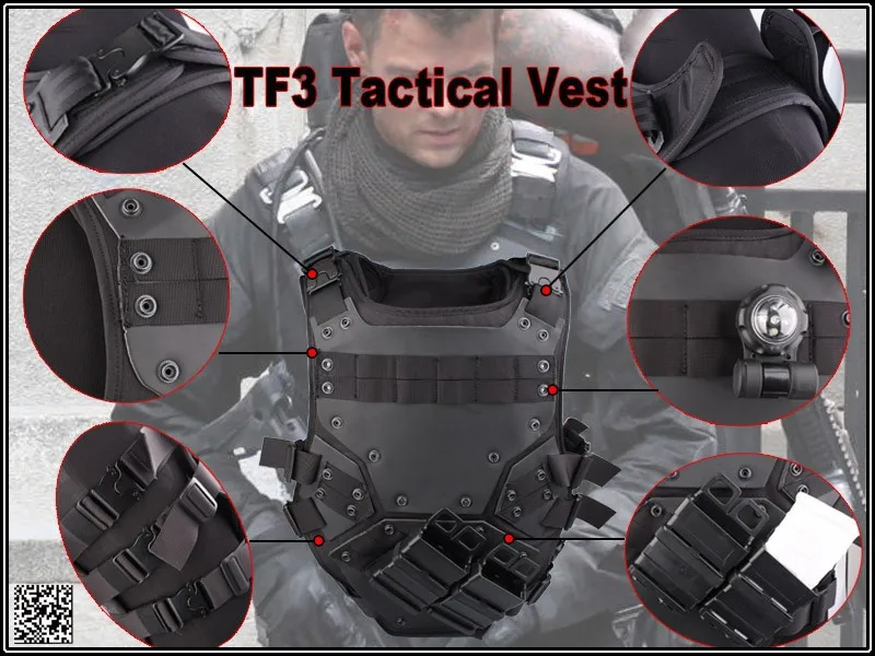 Molle тактический трансформер 3 гнезда бронежилет коричневый черный