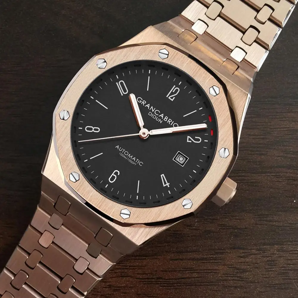 DIDUN ووتش الرجال أعلى العلامة التجارية الفاخرة التلقائي الميكانيكية ووتش العسكرية الأعمال الذكور ساعة اليد للماء 30 m النورس ساعة اليد DIDUN ووتش الرجال أعلى العلامة التجارية الفاخرة التلقائي الميكانيكية ووتش العسكرية الأعمال الذكور ساعة اليد للماء 30 m النورس ساعة اليد