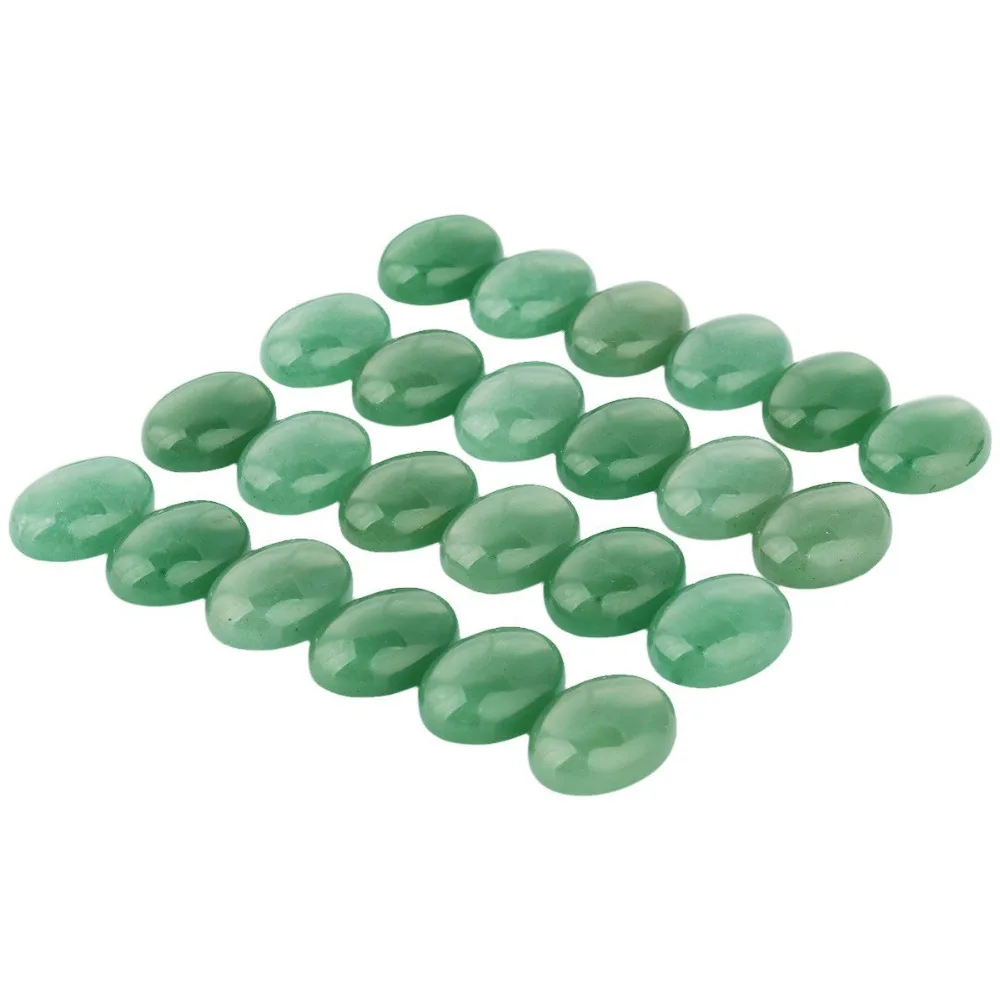 Green Aventurine Cabochons CAB Flatback for Jewelry Making,22x30mm,Pack of 10 4
