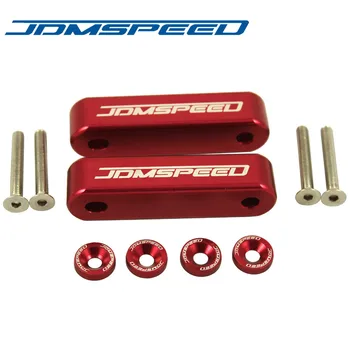 

JDMSPEED Red Hood Spacer Risers Set For 90-01 Acura Integra 88-00 Honda Civic CRX