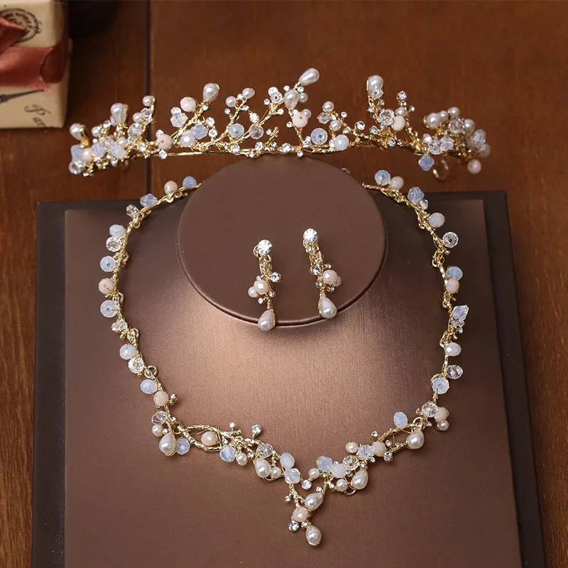Ювелирный Комплект из колье и серёг под золото|wedding jewelry sets|jewelry setswomen set |