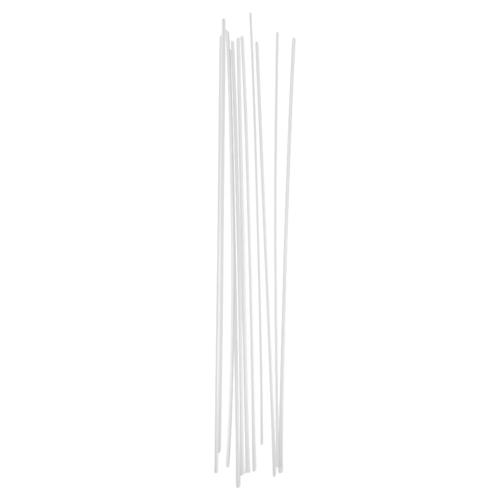 10Pcs ABS Double-channel Strip Plastic Rod Architectural Model Making Building DIY Sand Table Model Material Rod Sticks