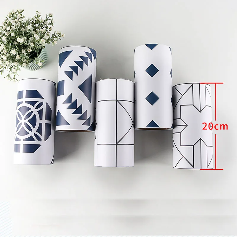 

Korean PVC Waist Line 3d Wall Sticker for Bathroom Kitchen Tiles Cabinet Waterproof Self Adhesive Border 3d Stickers 20cmx500cm