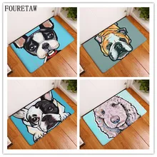 Креативный милый с комнатным бульдогом граница колли Пудель Чихуахуа собака гостиная спальня Настольный коврик Anit-slip домашний прямоугольник Пол Ковер