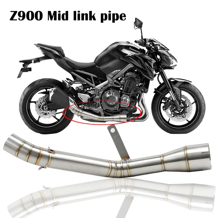 Выхлопной глушитель Z900 диаметром 51 мм среднее звено катализатор для Kawasaki ninja900 |