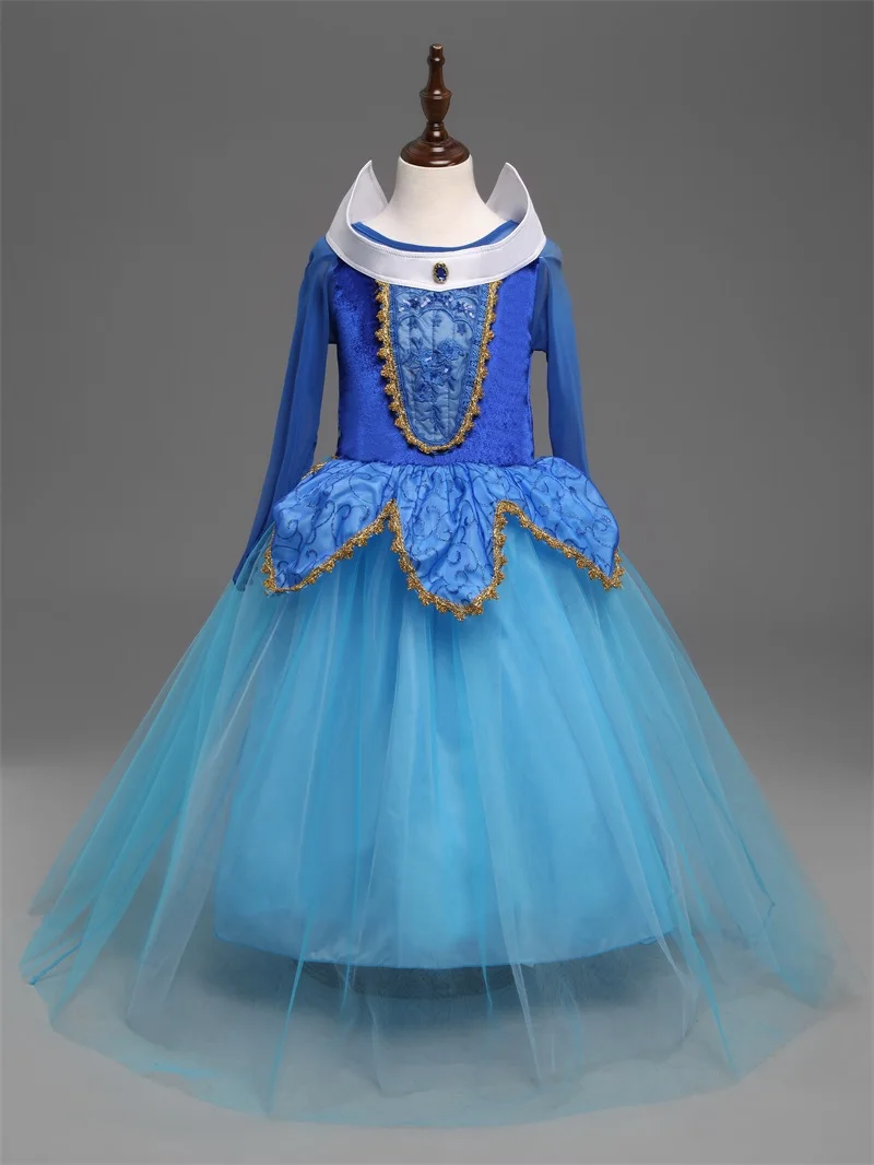 Платье принцессы для девочек; маскарадный костюм; детская одежда; платье для девочек; фиолетовое платье с героями мультфильмов; Детские вечерние бальные платья - Цвет: As Photo