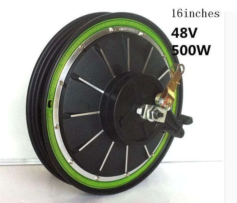 Perfect Pedal electric vehicles 16*2.50 or 16*3.0  48V  500W 16inches 500RPM  Brushless Non-gear Hub motor 3