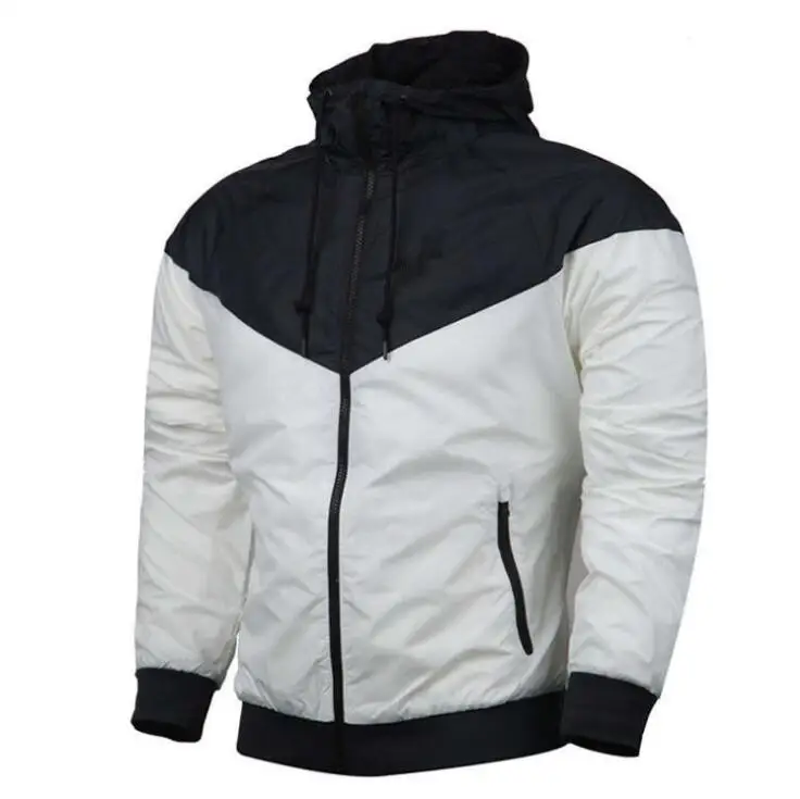 New Mens Running Jackets Fitness Sports Coat Hooded Tight Hoodie Gym Soccer Training Run Jogging Jackets windbreaker#c267