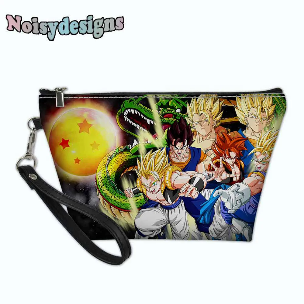 

New Anime Dragon Ball Cartoon Printed Bags for Women Travel Makeup Case Cosmetic Bags Functional Toiletry Organizer Satchel
