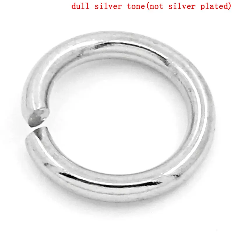 

Stainless Steel Opened Jump Rings Round Silver Tone 8mm( 3/8") Dia, 35 PCs new