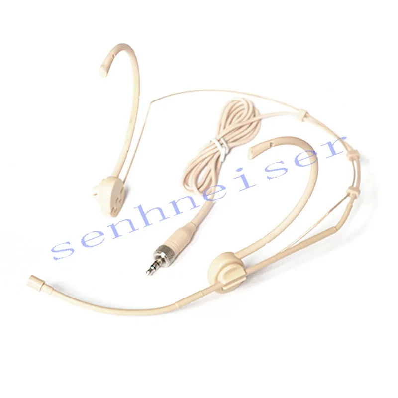 

Senhneiser complexion Dual Hook Head Headset Microphone For Sennheiser G1 G2 G3 Wireless 3.5mm 1/8" Screw Lock Stereo