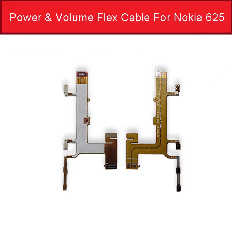 Гибкий кабель питания и громкости для Nokia 625, гибкий кабель питания для microsoft Lumia 625, переключатель громкости, боковой ключ, гибкая лента