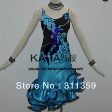 Стиль! KAKA-L140204, Женская Женщины Латинского Танца, Fringe Сальса Dress Танго Самба Румба Чача Dress, Латинской Dance Dress For sale