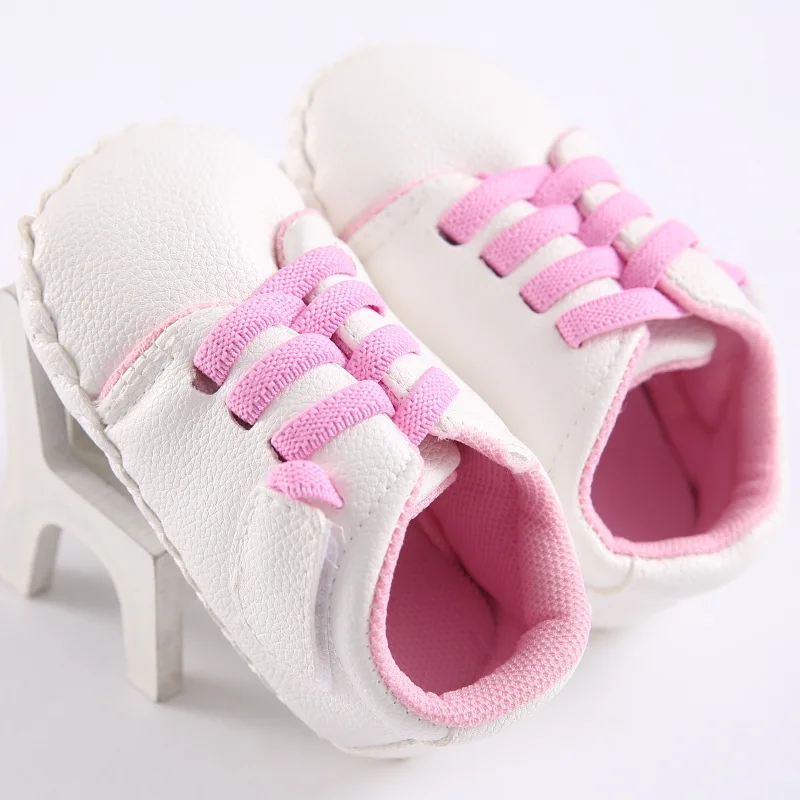 Cute Baby Boys Shoes PU Leather Boy Girls Soft Sole Non-Slip Magic Tape Spring Autumn Infant Casual Prewalker Baby First Steps - Цвет: A1