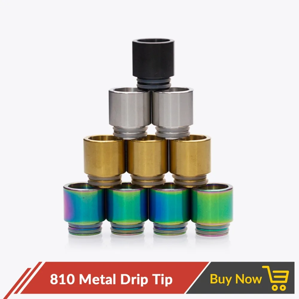 Кварцевый дрип тип Banger 810 нержавеющая сталь широкий отверстие для V12 Prince Tank RDA RTA RDTA