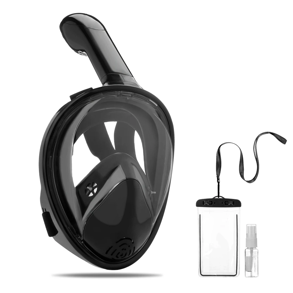 

Full Face Snorkel Mask with Anti-fog Design / 180-degree View for Adults