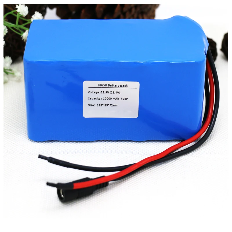 

Liitokala 24V 25.9V 29.4V 10Ah 18650 Lithium Battery Pack Electric Bicycle Light Weight Ebike Li-ion Batteries Built in 15A BMS