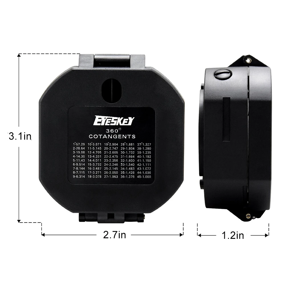 Eyeskey Professional Geological Compass Lightweight Outdoor Survival Military Compass for Measuring Slope Distance - Image 5