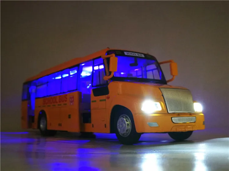 Высокая моделирования 1:32 Масштаб сплава школьный автобус модельных детских