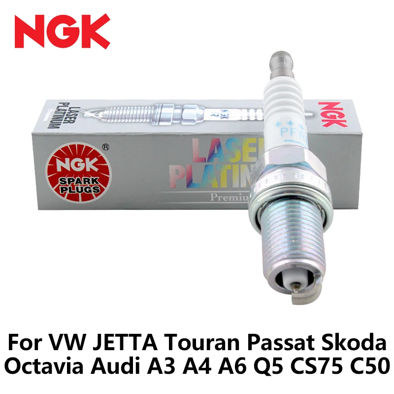 Car Spark Plug For VW JETTA Touran Passat Skoda Octavia Audi A3 A4 A6 Q5 CS75 C50 double platinum PFR6Q 6458 | Автомобили и